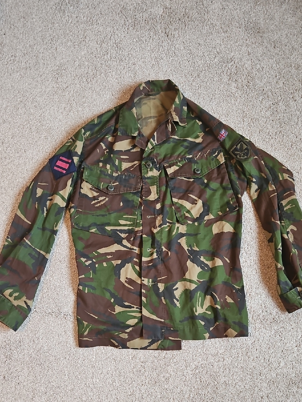 British Army DPM Camo Field Shirt Men’s Medium Military Surplus